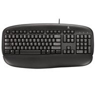 Klávesnice Logitech Deluxe Keyboard černá (black), CZ - PS/2 - Keyboard