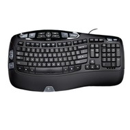 Logitech Wave Keyboard black - USB, US version - Keyboard