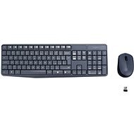 Logitech Wireless Combo MK235 CZ sivá - Set klávesnice a myši
