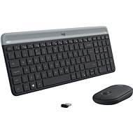 Logitech Slim Wireless Combo MK470 Graphite - US INTL - Tastatur/Maus-Set