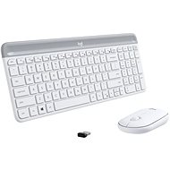 Logitech Slim Wireless Combo MK470, bílá - DE - Set klávesnice a myši