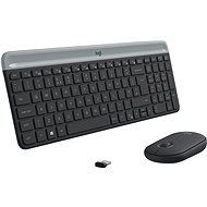 Logitech Slim Wireless Combo MK470, černá - DE - Set klávesnice a myši
