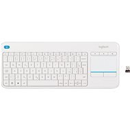 Logitech Wireless Touch Keyboard K400 Plus CZ white - Keyboard