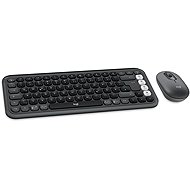Logitech Pop Icon Combo, Graphite - US INTL - Tastatur/Maus-Set