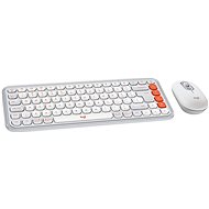 Logitech Pop Icon Combo, Off-white - US INTL - Keyboard and Mouse Set