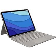 Logitech Combo Touch für iPad Pro 11“ (1., 2. und 3. Generation), sandfarben - UK - Hülle für Tablet mit Tastatur