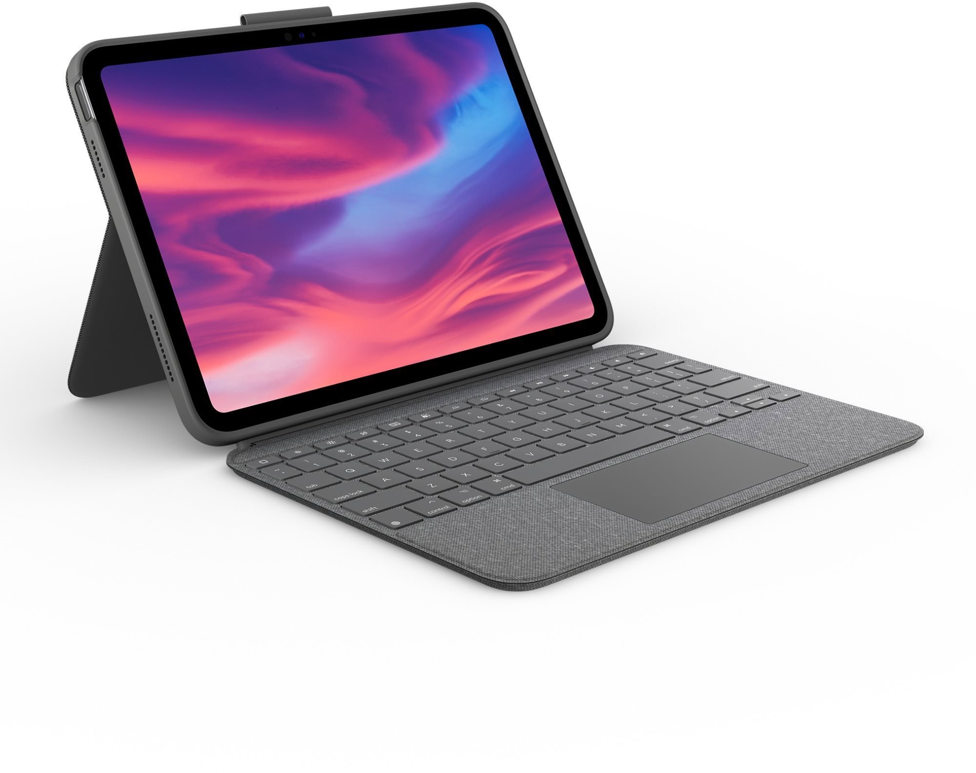 Logitech Combo Touch for iPad 10th generation 10.9", Oxford Grey - UK - Tablet Case With Keyboard
