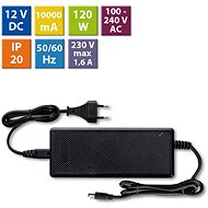 McLED Power adapter 120W, DC12V/10A, IP20, black plastic, with plug - Power Supply
