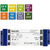 McLED Power supply 150W, DC24V/6,25A, IP20, plastic with terminal block - Power Supply