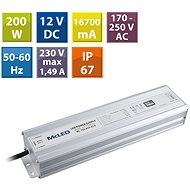 McLED Power supply 200W, DC12V/16,7A, IP67, aluminium - Power Supply