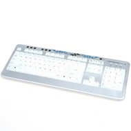 Revoltec Keyboard LightBoard XL 2 Serie CZ stříbrná - Keyboard