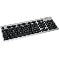 C-TECH KB-8300 PS/2 slim silver - Keyboard