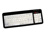 Klávesnice C-TECH HOME KB-9845 černá (black) podsvícená, CZ/SK, PS/2 - Keyboard