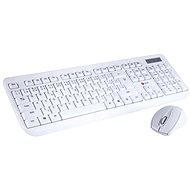C-TECH WLKMC-01 CZ/SK White - Keyboard and Mouse Set