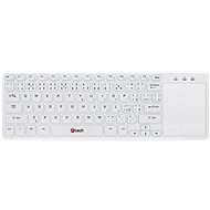 C-TECH Wireless Touchpad Keyboard WLTK-01 CZ/SK White - Keyboard