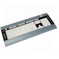 C-TECH STEEL BLUE silver multimedia - Keyboard