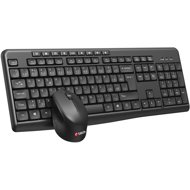 C-TECH WLKMC-04, wireless set, black, USB - CZ/SK - Keyboard and Mouse Set