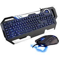 C-TECH Chiron + EMPUS (modrá) - Set klávesnice a myši