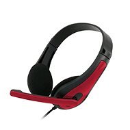 C-TECH MHS-01, Black-red - Headphones