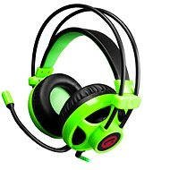 C-TECH Helios fekete - zöld - Fej-/fülhallgató