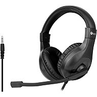 C-TECH MHS-05, 3.5mm jack, black - Headphones