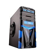 C-TECH ARES čierno-modrá - PC skrinka