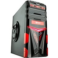 C-TECH ARES čierno-červená - PC skrinka