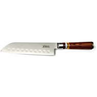 MaceMaker BORBONA SANTOKU SanMai Damascus Kitchen Knife - Kitchen Knife
