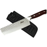 MaceMaker HAILSTORM NAKIRI SanMai Damascus Kitchen Knife - Kitchen Knife