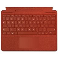 Microsoft Surface  Pro X/Pro 8/Pro 9 Signature Keyboard Poppy Red CZ/SK - Keyboard