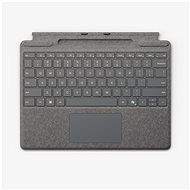 Microsoft Surface Pro (13"-Version) mit Stiftschlitz Platinum ENG - Tastatur