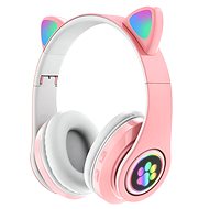 MG Wireless headphones with cat ears B39A, pink - Wireless Headphones