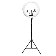 RIO Professional MakeUp & Vlogging 18-inch dimmable LED ring light - Camera Light