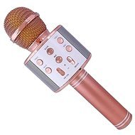ALUM Bezdrátový karaoke mikrofon WS-858 rose gold - Children’s Microphone