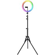 Verk 24568 LED Ring Lamp with tripod, 120 W, RGB - LED Light