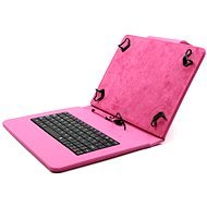 C-TECH PROTECT NUTKC-04 rózsaszín - Tablet tok billentyűzettel