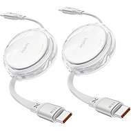 iOttie 100W Retractable USB-C Cable 2 Pack White - Power Cable