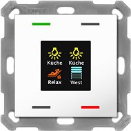 MDT Technologies KNX 4-button 55x55 mm with display, white, temperature and humidity measurement - Controller
