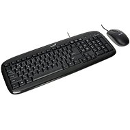 Genius SlimStar C110 CZ+SK Black PS2 - Keyboard and Mouse Set