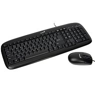 Genius SlimStar C110 CZ+SK Black USB - Keyboard and Mouse Set