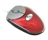 Myš A4tech MOP-18 mini červená (red) optická, PS/2 + USB - Myš