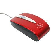 Myš A4tech MOP-59 mini optická USB+PS/2 červená (red) - Mouse