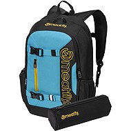 Meatfly Basejumper 22l, Sky Blue/Yellow - School Set