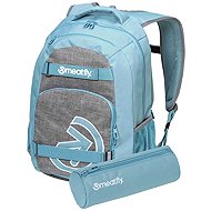 Meatfly Exile 24 l, Grey Heather/Aqua - School Set
