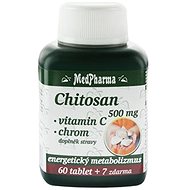 Chitosan 500mg + Chromium + Vitamin C - 67 Tablets - Dietary Supplement