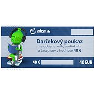Elektronický darčekový poukaz Alza.sk na nákup e-kníh, audiokníh a časopisov v hodnote 40 € - Voucher