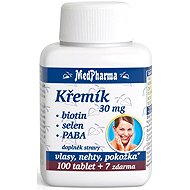 MedPharma Silicon 30 mg + biotin + selenium + PABA 107 tablets - Minerals