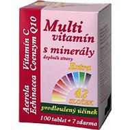 Multivitamin with Minerals 42 Components, Extra C + Q10, 107 Tablets - Multivitamin