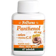 MedPharma Panthenol 40 mg + selenium + vitamin C and E 67 capsules - Panthenol