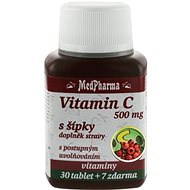 Vitamin C 500mg with Rose Hips, Prolonged Effect- 37 Tablets - Vitamin C